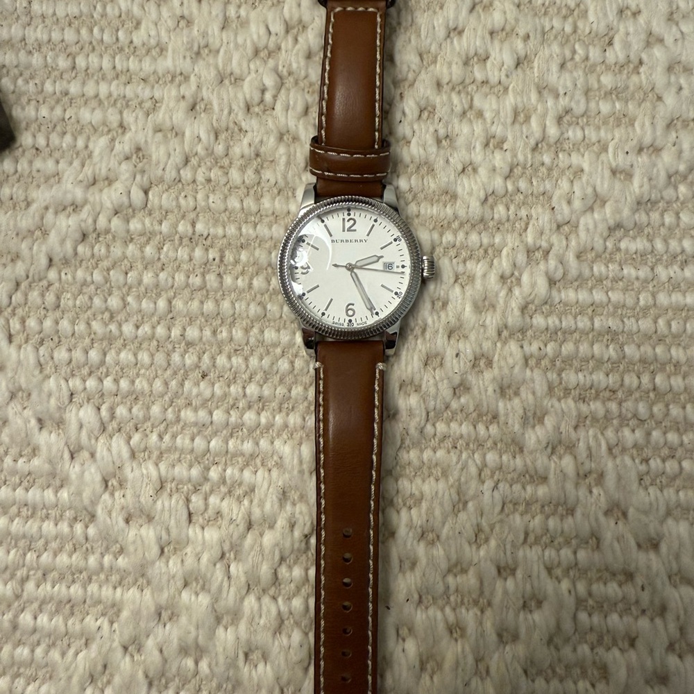 Burberry Brown Leather Strap Watch